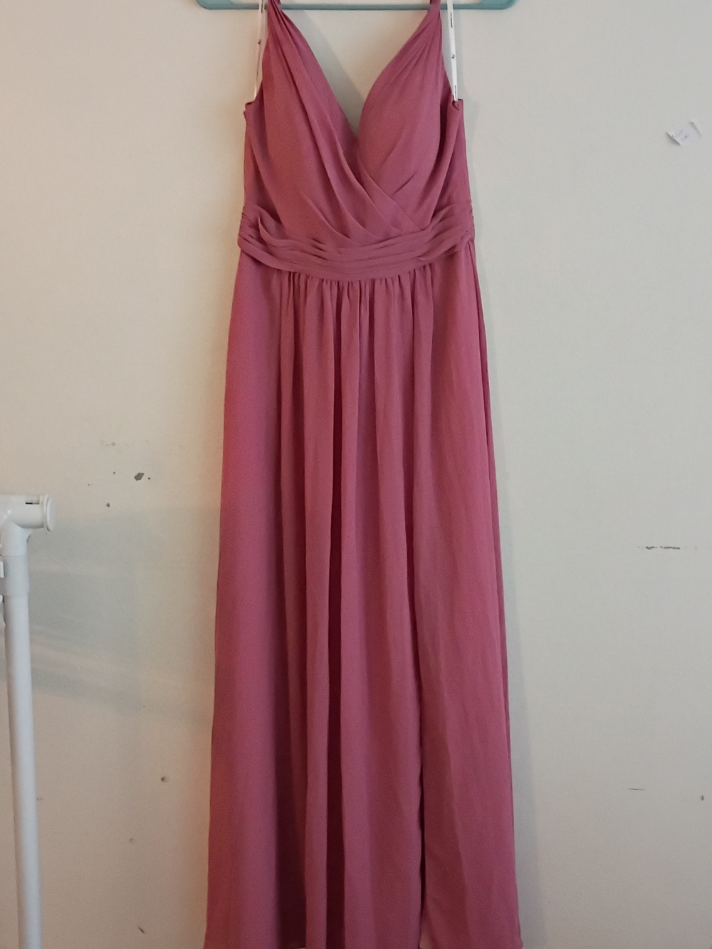 Womenβs Rose Pink V-Neck Maxi Dress